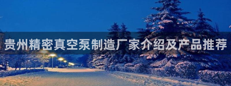 彩神购彩-购彩大厅入口500：贵州精密真空泵制造厂家介绍及产品推荐